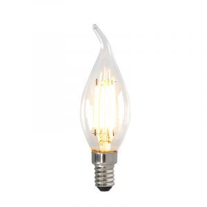 Candela dimmerabile Olucia E14 LED tip, 3w, Vetro trasparente, 2700k