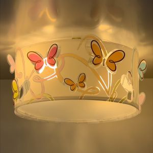 Lampada da soffitto per bambini multicolore in plastica, Butterfly