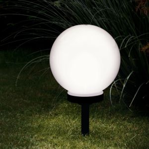 Faretto da giardino nero in plastica, Zora, 0,5W, 3000K LED, IP44, con interruttore