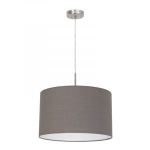 Lampada a sospensione antracite in tessuto, Abano