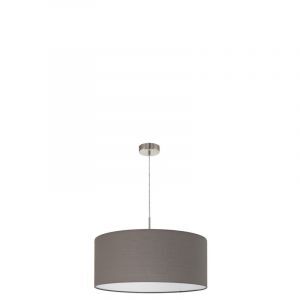 Lampada a sospensione antracite in tessuto, Abano