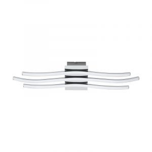 Lampada da soffitto cromata in plastica, Therese, 26W, 3000K LED