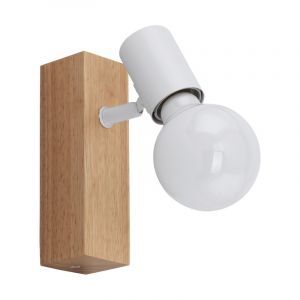 Faretto da soffitto in legno marrone, Anton