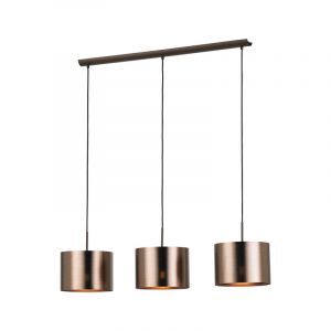 Lampada a sospensione marrone in plastica, Noor
