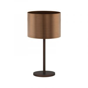 Lampada da tavolo marrone in plastica, Noor, con interruttore