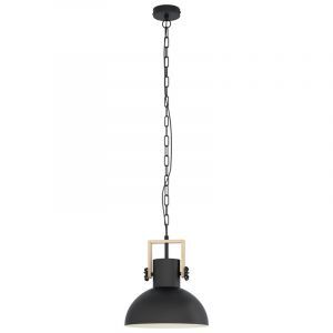 Lampada a sospensione nera metallo, Elmira