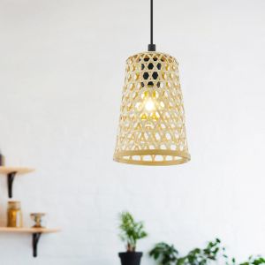 Lampada a sospensione in legno, Maiko