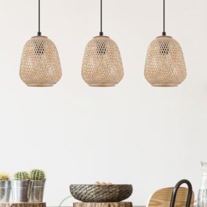 Lampada a sospensione in legno, Nicole