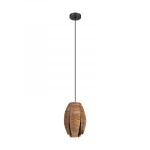 Lampada a sospensione in legno marrone, Joyca