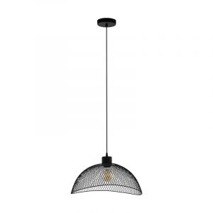 Lampada a sospensione nera in acciaio, Ritish