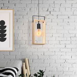 Lampada a sospensione in legno, Olaf