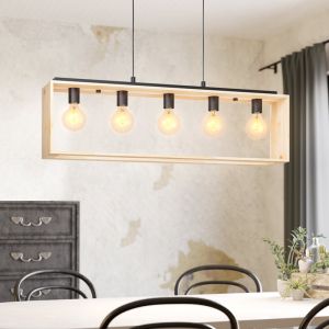 Lampada a sospensione in legno, Olaf