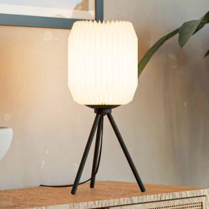 Lampada da tavolo di carta bianca, Kars, con interruttore
