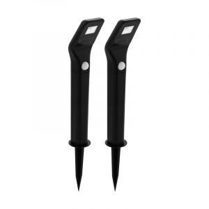 Faretto da giardino nero in plastica, Zora, 1W, 3000K LED, IP44