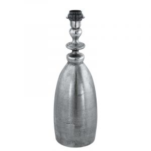 Lampada da tavolo in nichel in alluminio, Abdel, con interruttore