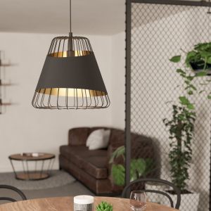 Lampada a sospensione nera metallo, Joost