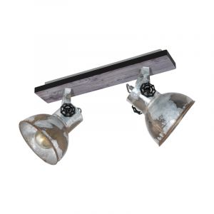 Faretto da soffitto in legno marrone, Angelina