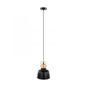 Lampada a sospensione nera metallo, Aditya