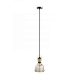 Lampada a sospensione in nichel metallo, Alain