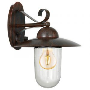 Lampada da esterno marrone in vetro, Dalisha, IP44