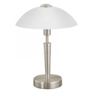 Lampada da tavolo in nichel in vetro, Miam, controllo touch