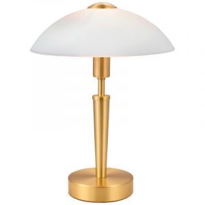 Lampada da tavolo dorata in vetro, Miam, controllo touch