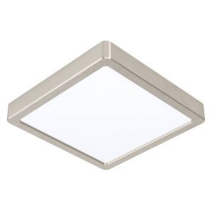 Plafoniera smart in nichel in plastica, Geraldo, 16,5W, bianco regolabile tra caldo e freddo LED, IP44