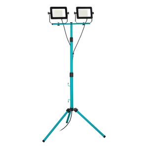 Luce da lavoro blu in alluminio, Angelos, 52W, 4000K LED, IP65, con interruttore