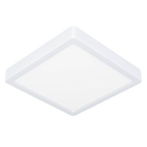 Plafoniera bianca in plastica, Geraldo, 17W, 3000K LED