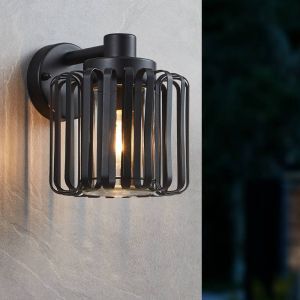 Lampada da esterno nera in alluminio, Rebecca, IP65