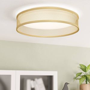 Plafoniera in ottone in acciaio, Jolene, 20W, 3000K LED