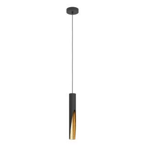 Lampada a sospensione dorata in alluminio, Aloysius