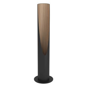 Lampada da tavolo marrone in alluminio, Aloysius, con interruttore