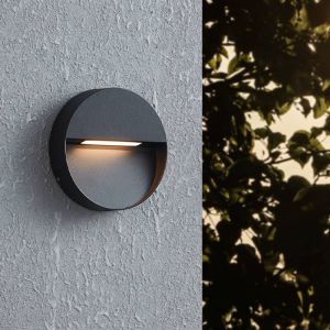 Lampada da esterno nera in alluminio, Lamar, 4,8W, bianco regolabile tra caldo e freddo LED, IP65