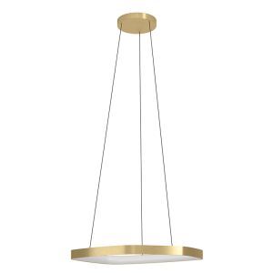 Lampada a sospensione dorata in alluminio, Samson, 25,2W, 3000K LED