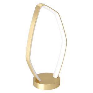 Lampada da tavolo dorata in alluminio, Samson, 10,8W, 3000K LED, con interruttore