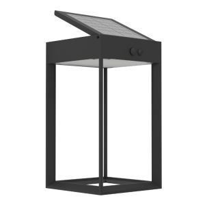 Applique da esterno solare nera in plastica, Hubrecht, 6,5W, 4000K LED, IP65
