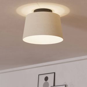 Lampada da soffitto nera in tessuto, Siham