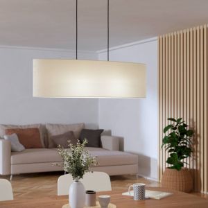 Lampada a sospensione nera in tessuto, Siham