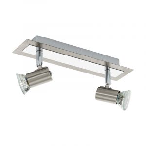Faretto da soffitto cromato in acciaio, Tjisse