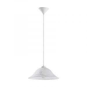 Lampada a sospensione bianca in vetro, Anouar