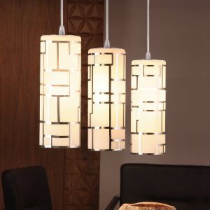 Lampada a sospensione bianca in vetro, Cadore
