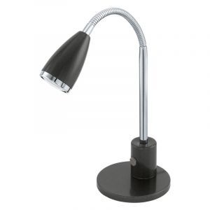 Lampada da tavolo antracite metallo, Said, con interruttore