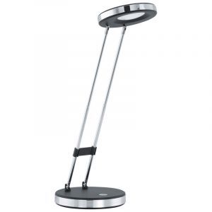 Lampada da scrivania nera in plastica, Arie, 3W, 3000K LED, con interruttore