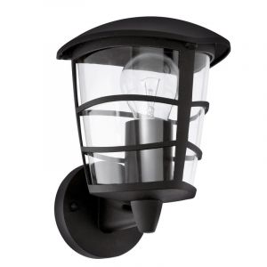Lampada da esterno nera in plastica, Inas, IP44