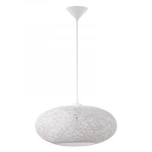 Lampada a sospensione bianca in plastica, Hero