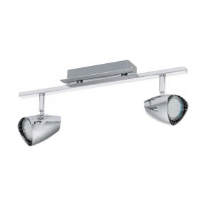 Faretto da soffitto cromato in plastica, Akke