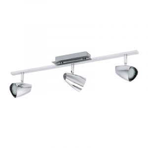 Faretto da soffitto cromato in plastica, Akke