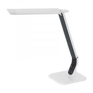 Lampada da scrivania bianca in plastica, Ilias, 6W, 5000K LED, controllo touch