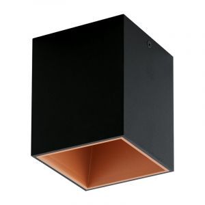 Plafoniera dorata in alluminio, Dahne, 3W, 3000K LED